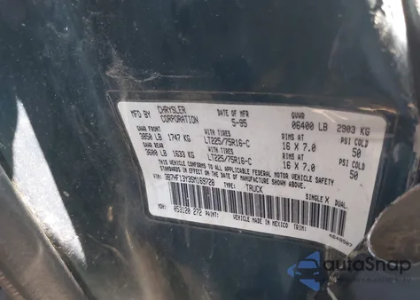 1995 Dodge Ram 1500 из США, поврежденный, VIN 3B7HF13Y3SM169728